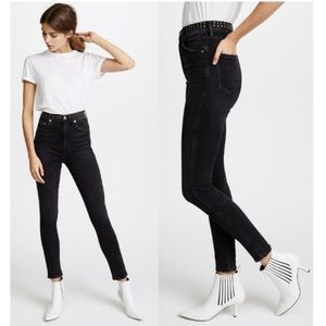 AGOLDE Roxanne Studded Skinny Jeans